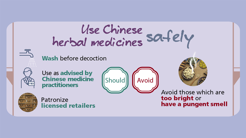 Use Chinese herbal medicines safely